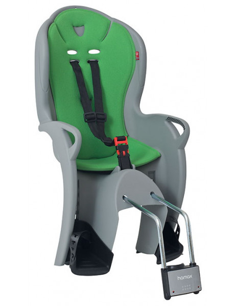Vaikiška kėdutė Hamax Kiss prie rėmo grey/green