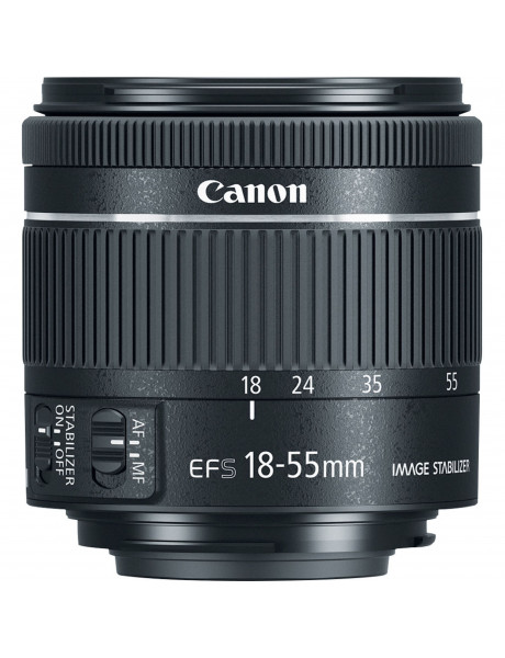 Canon EF-S 18-55mm f/4-5.6 IS STM - Demonstracinis (expo) - Baltoje dėžutėje (white box)