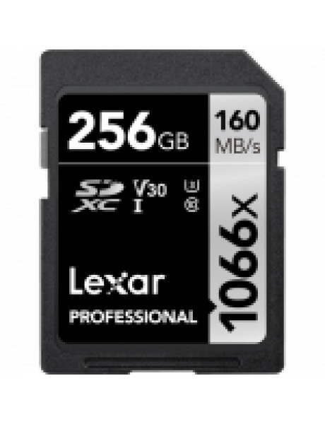 Lexar PRO 1066x R160/W120 256GB SDXC U3 V30 UHS-I
