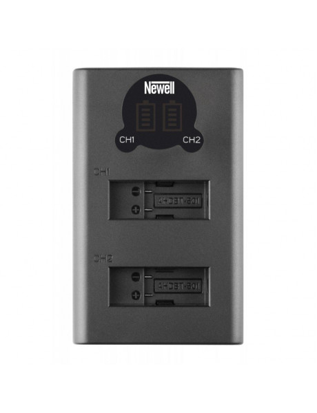 Dviejų kanalų įkroviklio rinkinys ir dvi SPJB1B baterijos Newell DL-USB-C, skirtos GoPro Hero 8