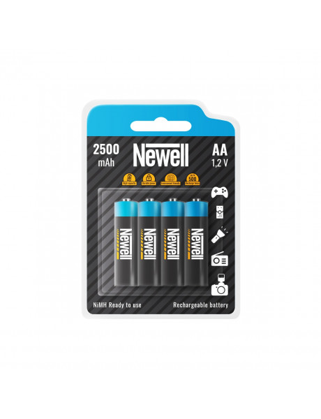 Newell įkraunamos baterijos NiMH AA 2500 x 4