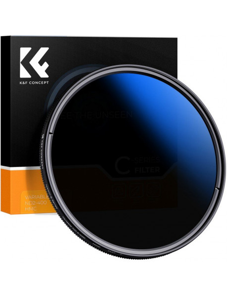K&F Concept Basic Fader reguliuojamas pilkas filtras NDX ND2 - ND400 77 mm