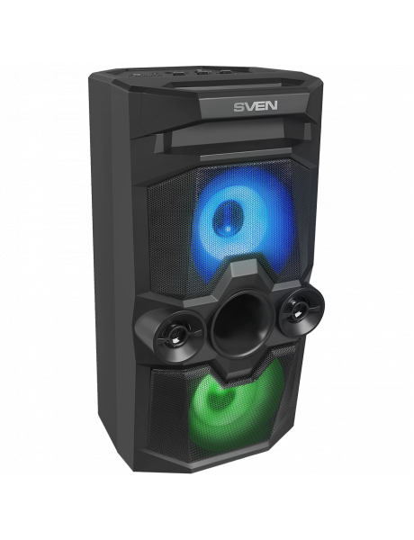 SV-018450 Speaker SVEN PS-650, black (50W, TWS, Bluetooth, FM, USB, microSD, LED-display, 4000mA*h)