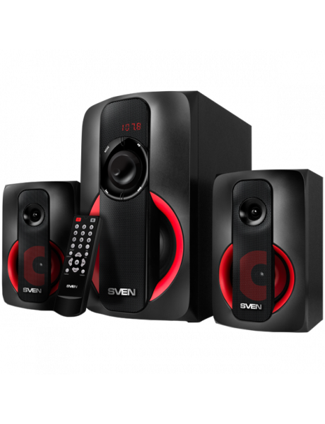 SV-015602 Speakers SVEN MS-304, black (40W, FM, USB/SD, Display, RC, Bluetooth)