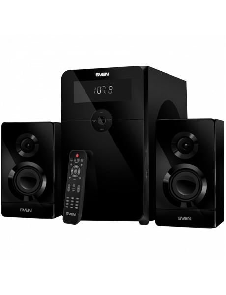 SV-016722 Speakers SVEN MS-2250, black (80W, FM, USB/SD, Display, RC, Bluetooth)