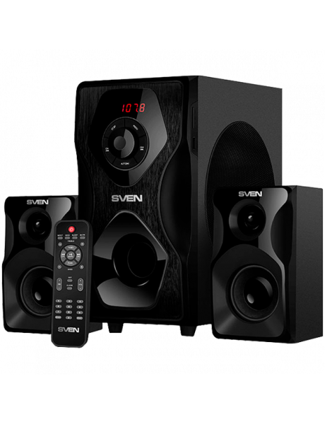 SV-016609 Speakers SVEN MS-2055, black (55W, FM, USB/SD, Display, RC, Bluetooth)