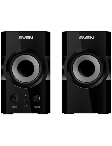 SV-014230 SVEN SPS-606 2x3W, Headphone front jack, Front power button and the volume control