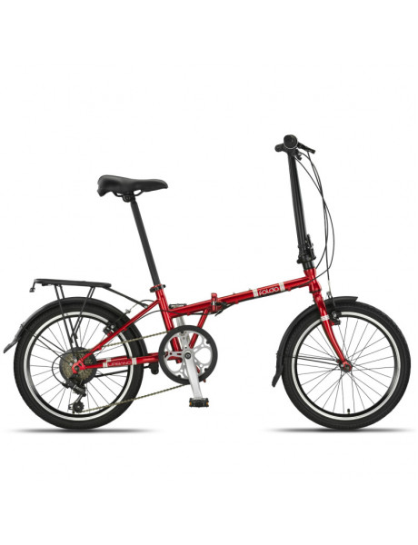 Sulankstomas dviratis Foldo 20 Urbano Ultra (URB.2003) raudonas