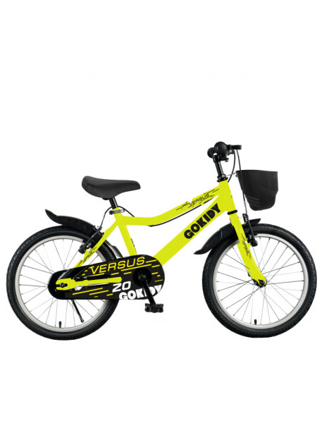 Vaikiškas dviratis GoKidy 20 Versus (VER.2004) geltonas/juodas