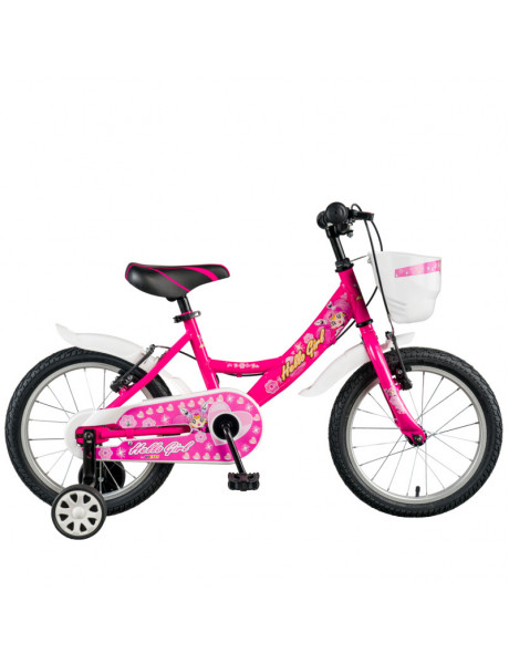 Vaikiškas dviratis GoKidy 16 Hello Girl (HEL.1601) rožinė