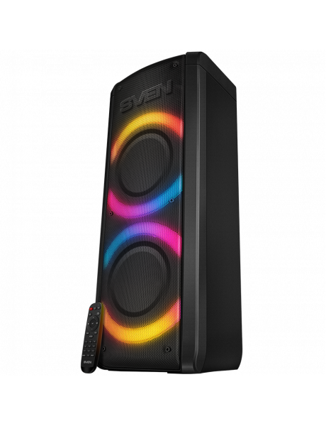 SV-021696 Speaker SVEN PS-710, black (100W, TWS, Bluetooth, FM, USB, microSD, LED-display, 4400mA*h)