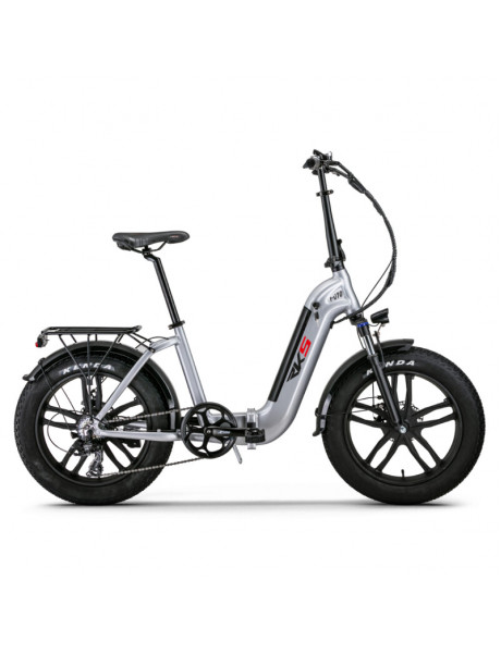 Elektrinis dviratis RKS 20 RV10 sidabrinis
