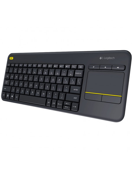 920-007145RUS LOGITECH K400 Plus Wireless Touch Keyboard - BLACK - RUS