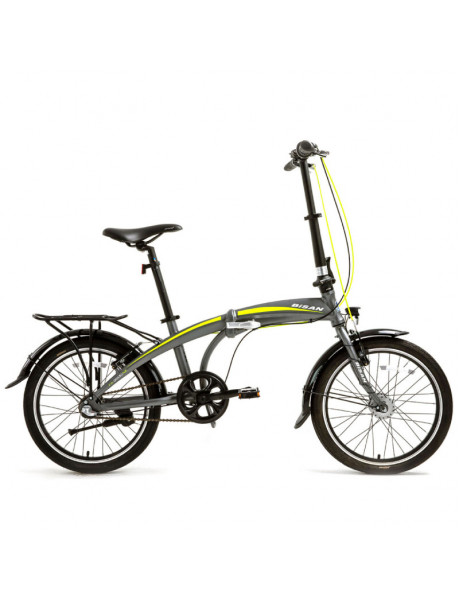 Sulankstomas dviratis Bisan 20 FX3500 NX3 (PR10010408) pilkas/geltonas