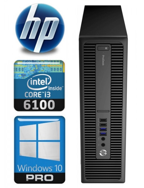 HP 600 G2 SFF i3-6100 16GB 128SSD+1TB WIN10Pro