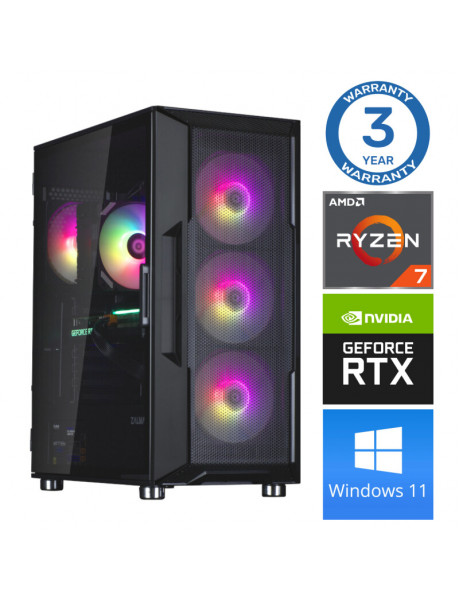 INTOP Ryzen 7 5700X 32GB 1TB SSD M.2 NVME+2TB RTX3050 6GB WIN11