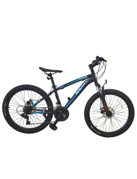 Jaunimo dviratis Bisan 24 MTS4600 MD (PR10010447) juodas/mėlynas