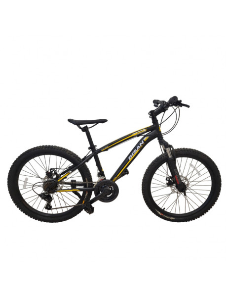 Jaunimo dviratis Bisan 24 MTS4600 MD (PR10010447) juodas/geltonas