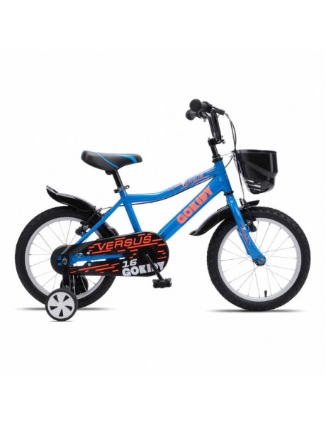 Vaikiškas dviratis GoKidy 16 Versus (VER.1603) mėlynas/oranžinis