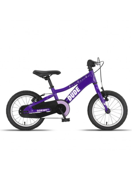 Vaikiškas dviratis GoKidy 14 Dude (DUD.1404) violetinis