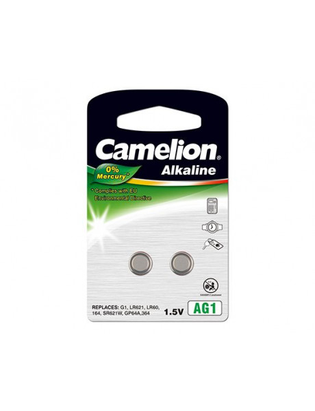 Camelion AG1/LR60/LR621/364, Alkaline Buttoncell, 2 pc(s)