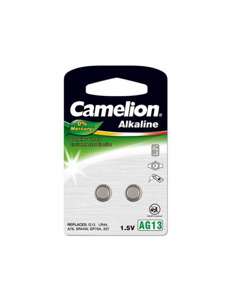 Camelion AG13/LR44/357, Alkaline Buttoncell, 2 pc(s)