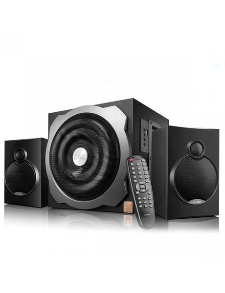 A521X F&D A521X 2.1 Multimedia Speakers, 52W RMS (16Wx2+20W), 2x4'' Satellites + 6.5'' Subwoofer, BT 4.0/AUX/USB/FM/Remote Control/Wooden/Black