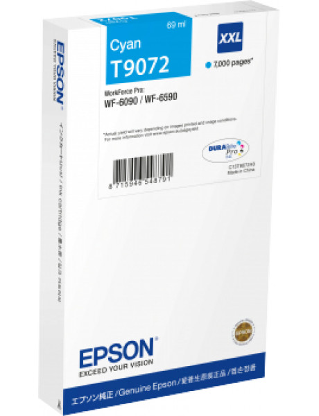 Epson DURABrite Pro | T9072 XXL | Ink Cartridge | Cyan