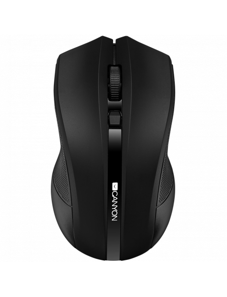 CNE-CMSW05B CANYON MW-5, 2.4GHz wireless Optical Mouse with 4 buttons, DPI 800/1200/1600, Black, 122*69*40mm, 0.067kg