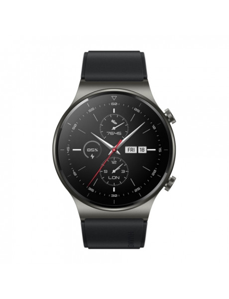 Huawei GT 2 Pro Smart watch, AMOLED, Touchscreen, Heart rate monitor, Activity monitoring 24/7, Waterproof, Bluetooth, Night Black