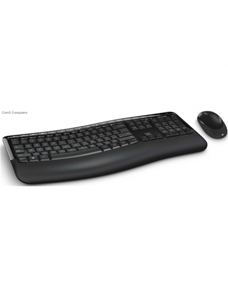 Microsoft Comfort Keyboard 5050 PP4-00019 Keyboard and Mouse Set, Wireless, Mouse included, Batteries included, EN, Wireless connection, USB, Black, Numeric keypad, 829 g