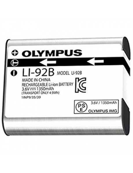 Olympus Lithium Ion rechargeable battery (1350 mAh) for Olympus  XZ-2, SP-100EE, SH-60, SH-1, SH-2, TG-3, TG-4, TG-5, TG-6 (LI-92B)