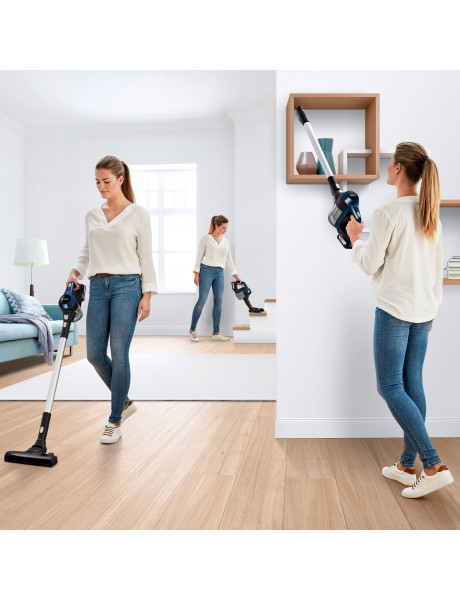 Bosch Vacuum cleaner Unlimited BBS611PCK Cordless operating, Handstick and Handheld, 18 V, Operating time (max) 30 min, Blue, Warranty 24 month(s), Battery warranty 24 month(s)