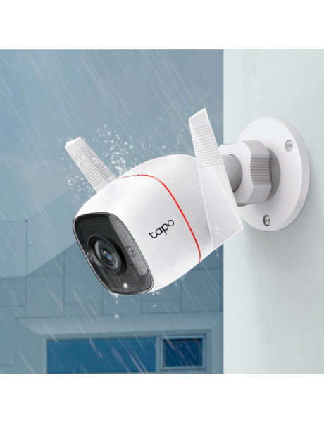 TP-LINK Outdoor Security Wi-Fi Camera C310 Bullet 3 MP 3.89 mm IP66 H.264  MicroSD