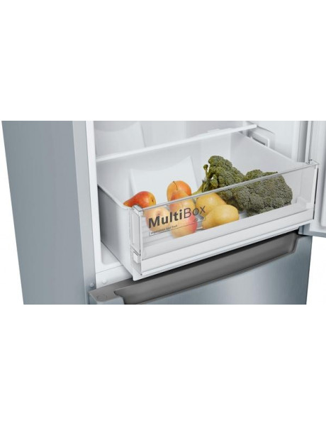 BOSCH Refrigerator KGN33NLEB, Height 176 cm, Energy class E, No Frost, Inox