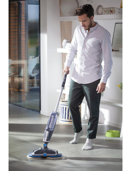 Bissell Mop SpinWave  Cordless operating Washing function Operating time (max) 20 min Lithium Ion 18 V Blue/Titanium