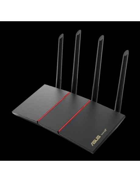 Asus Wireless AX1800 Dual Band Gigabit Router RT-AX55 802.11ax, 10/100/1000 Mbit/s, Ethernet LAN (RJ-45) ports 4, Antenna type 4xExternal