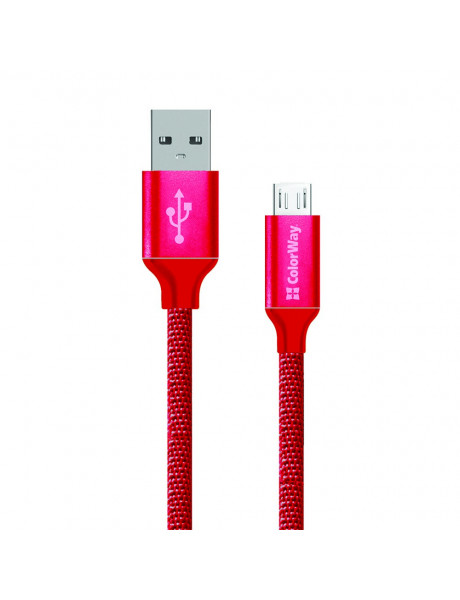 ColorWay USB Charging cable Red, 1 m
