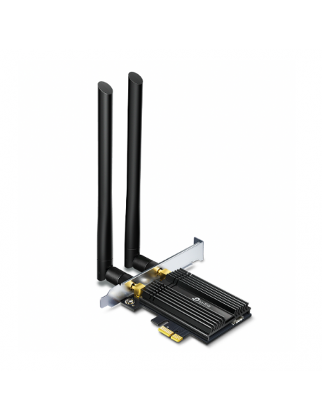 TP-LINK Archer Wi-Fi 6 Bluetooth 5.0 PCIe Adapter TX50E 2.4GHz/5GHz, Antenna type 2xExternal, 574+2402 Mbit/s