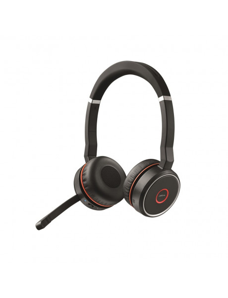 Jabra EVOLVE 75 Black, Headset, Bluetooth, Microphone mute, Noise-canceling, 177 g