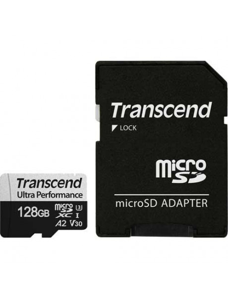 TRANSCEND 128GB microSD w/ adapter UHS-I