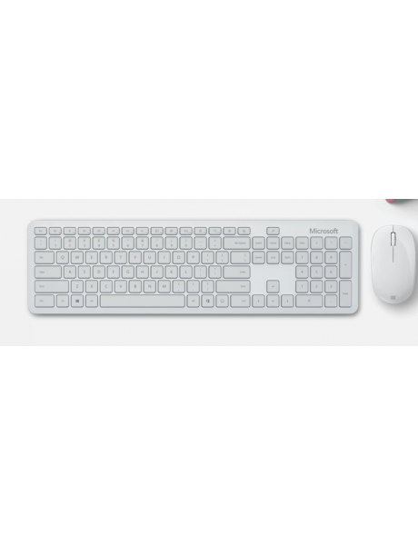 Microsoft Bluetooth Desktop Keyboard and Mouse Set, Wireless, Mouse included, US, Glacier, Bluetooth