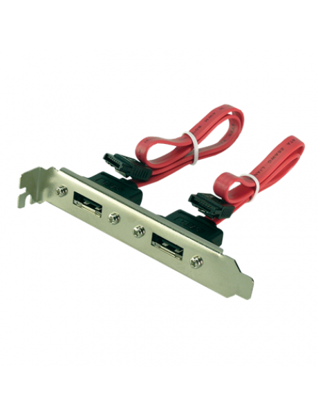 Logilink CS0006 Adapter with slot bracket 2-Port, SATA, e-SATA, 0.5 m