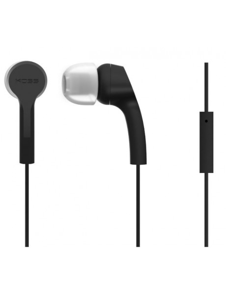 Koss Headphones KEB9iK Wired, In-ear, Microphone, 3.5 mm, Black