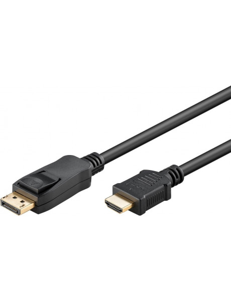 Goobay 51958 DisplayPort/HDMI™ adapter cable 1.2, gold-plated, 3m