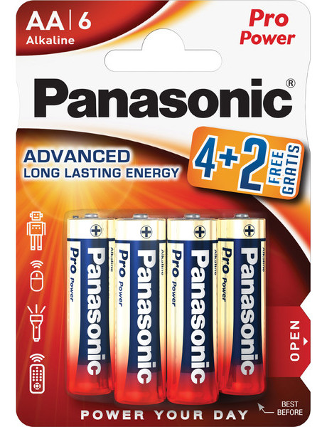 Panasonic Pro Power battery LR6PPG/6B (4+2)